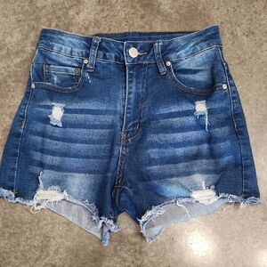Distressed Denim Women's Shorts
